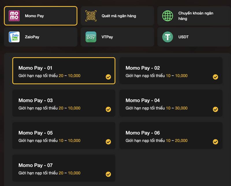 Hướng dẫn cách nạp tiền bằng Momo Pay nhanh gọn
