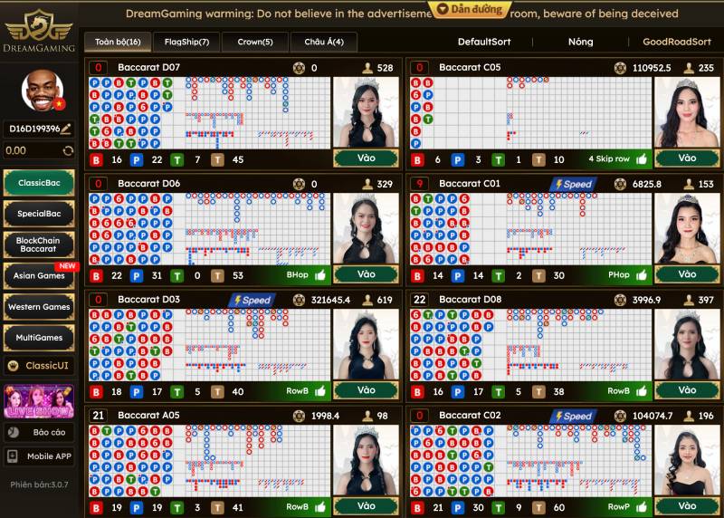 Những tựa game được ưa chuộng nhất tại sòng bài live