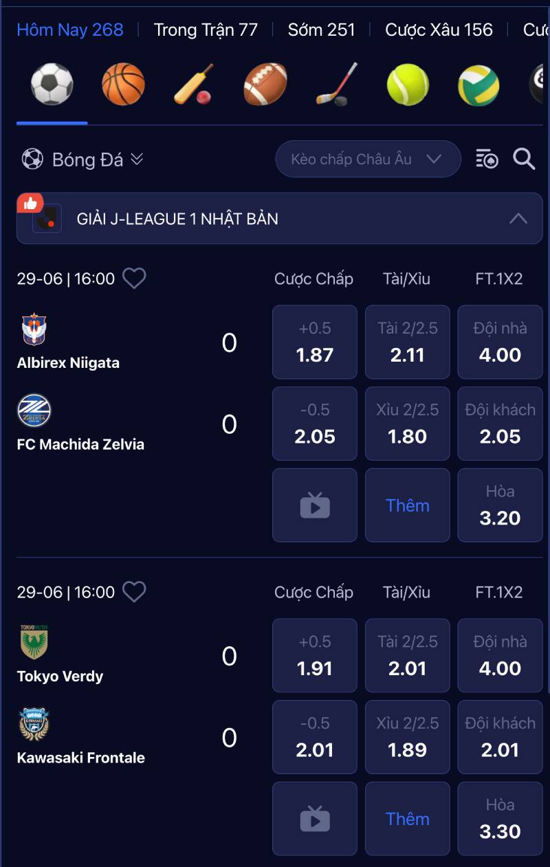 Tỷ lệ cược 99win hôm nay có gì đáng chú ý?