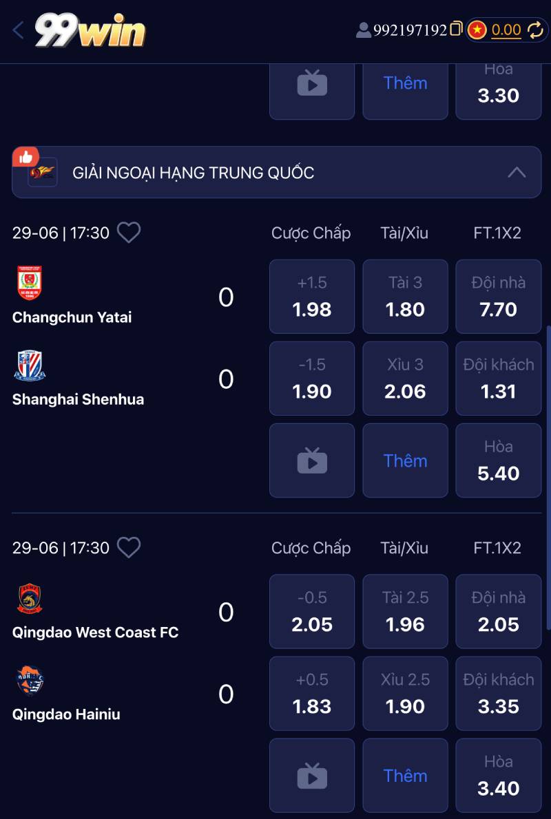 Tỷ lệ kèo tại 99win có đáng tin?